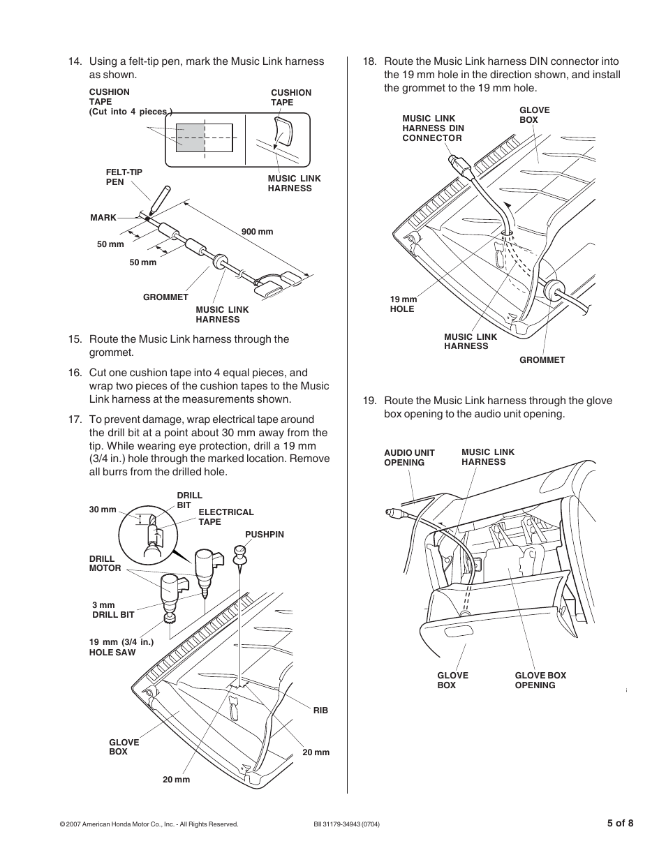 Acura Music Link BII31179-34943 User Manual | Page 5 / 8
