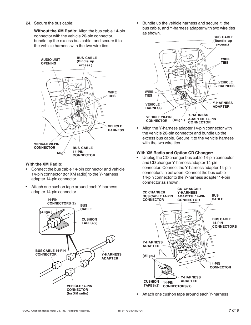 Acura Music Link BII31179-34943 User Manual | Page 7 / 8