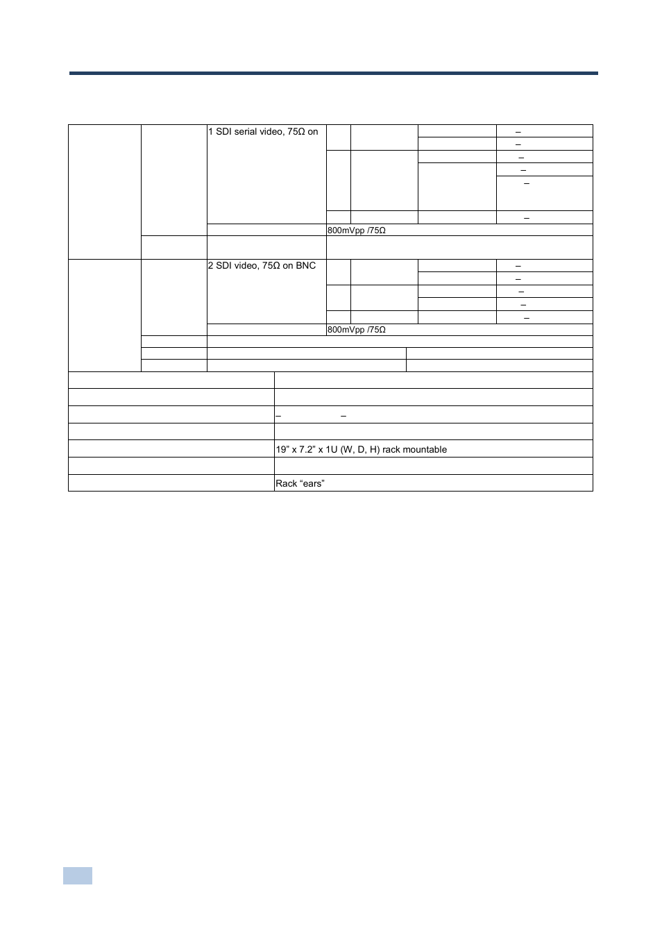 8 technical specifications, Technical specifications, 8technical specifications | Kramer Electronics FC-340 User Manual | Page 21 / 27