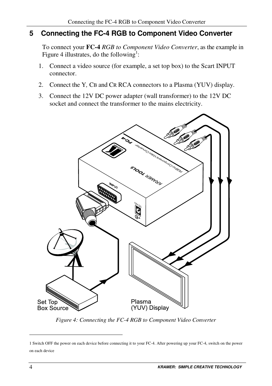 Kramer Electronics FC-4 User Manual | Page 6 / 9