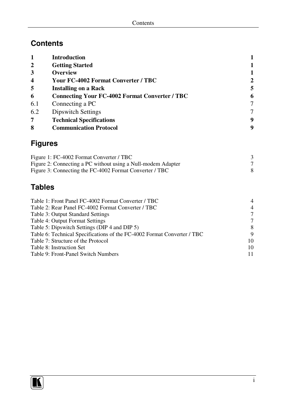 Kramer Electronics FC-4002 User Manual | Page 2 / 15