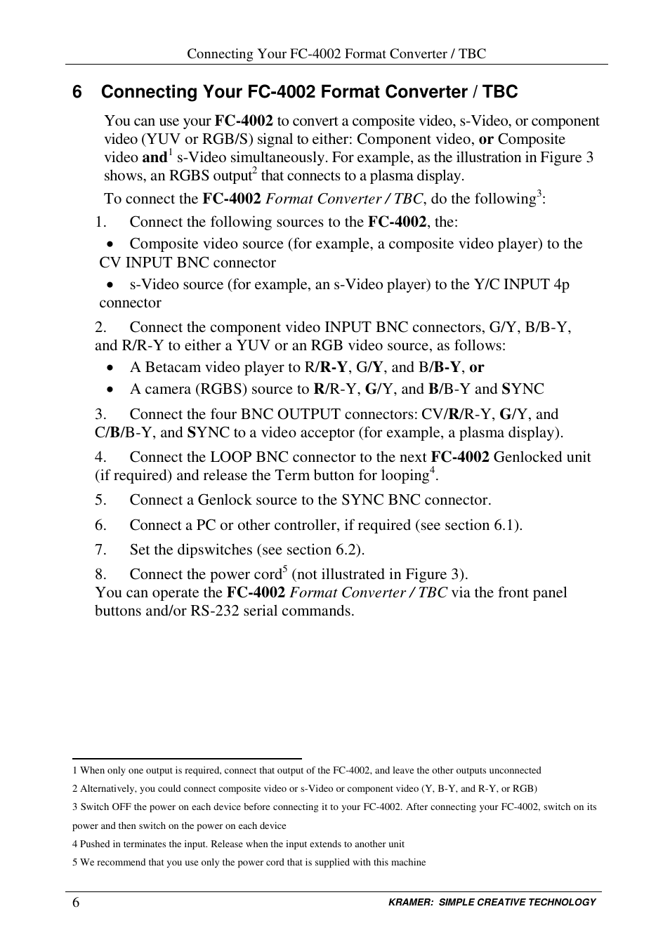 Kramer Electronics FC-4002 User Manual | Page 8 / 15