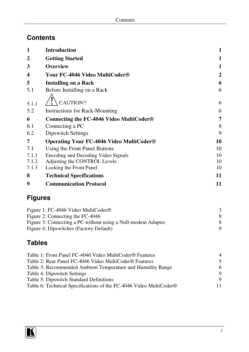 Kramer Electronics FC-4046 User Manual | Page 2 / 15