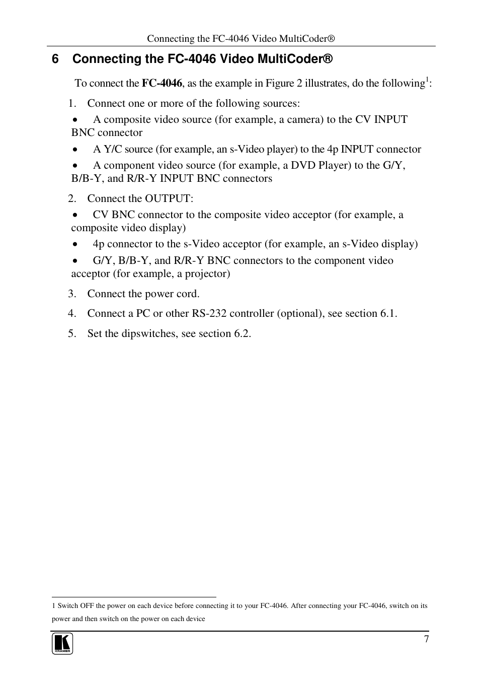 Kramer Electronics FC-4046 User Manual | Page 9 / 15