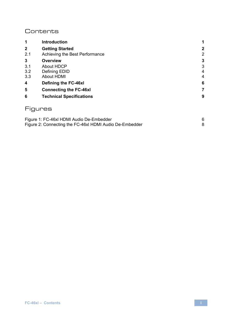 Kramer Electronics FC-46xl User Manual | Page 3 / 14