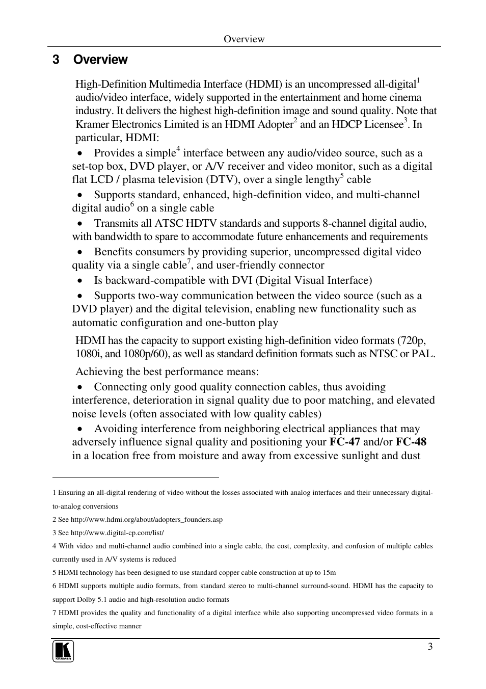 3 overview | Kramer Electronics FC-48 User Manual | Page 5 / 13