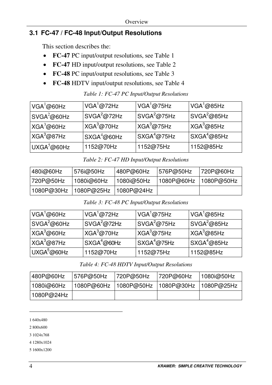 Kramer Electronics FC-48 User Manual | Page 6 / 13