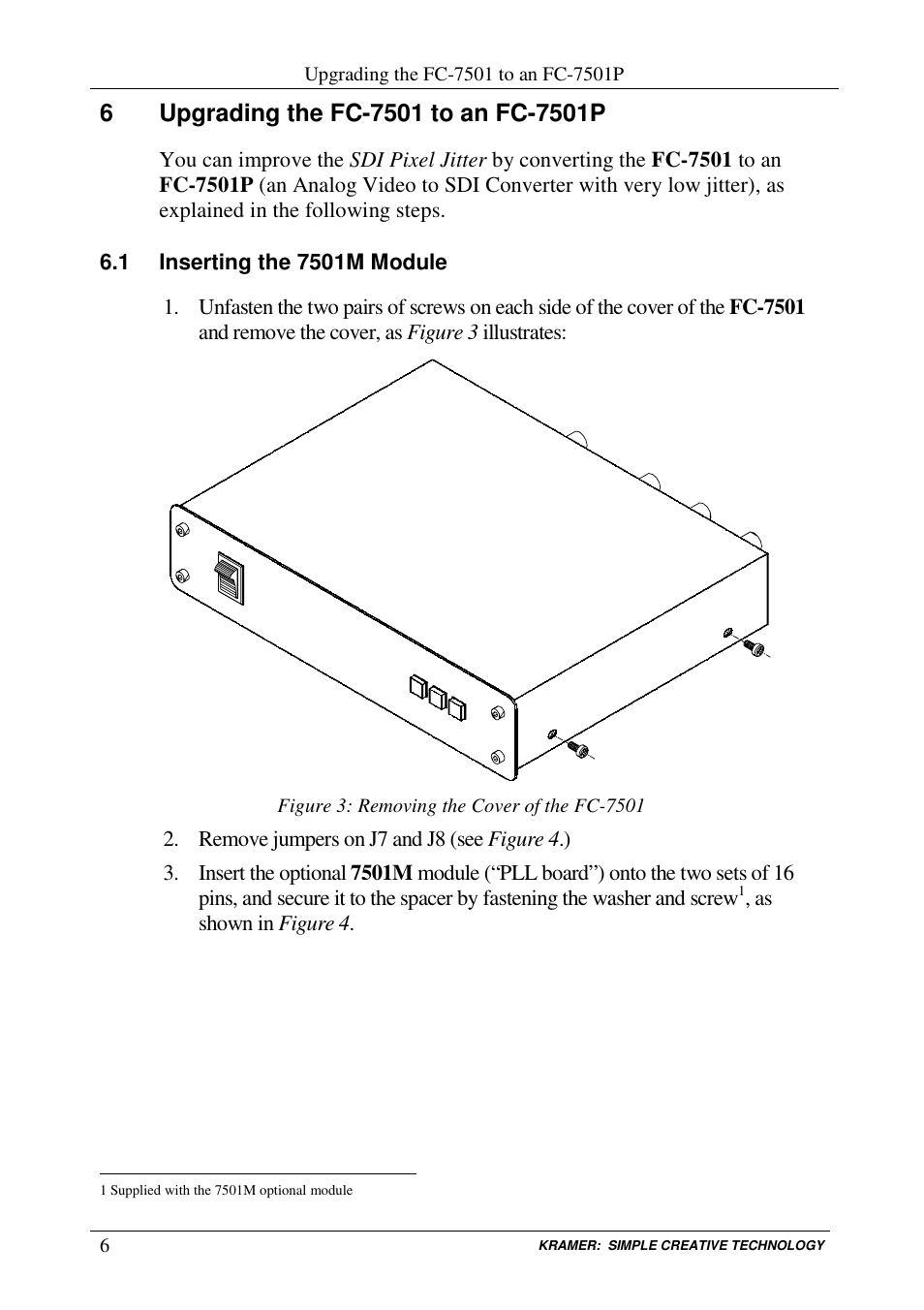 Kramer Electronics FC-7501 User Manual | Page 8 / 15
