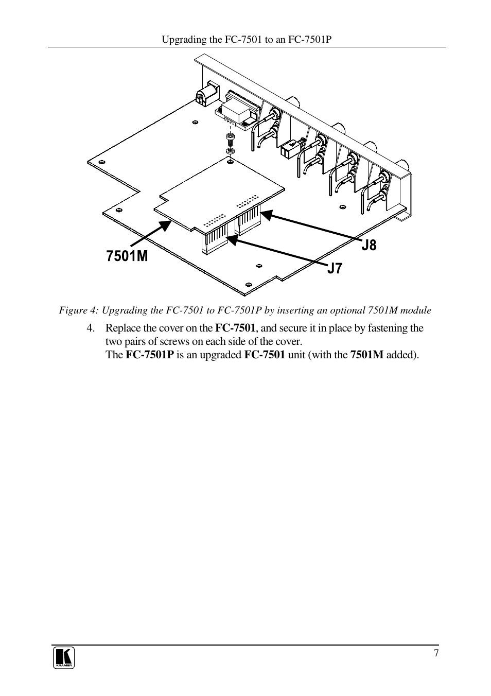 Kramer Electronics FC-7501 User Manual | Page 9 / 15