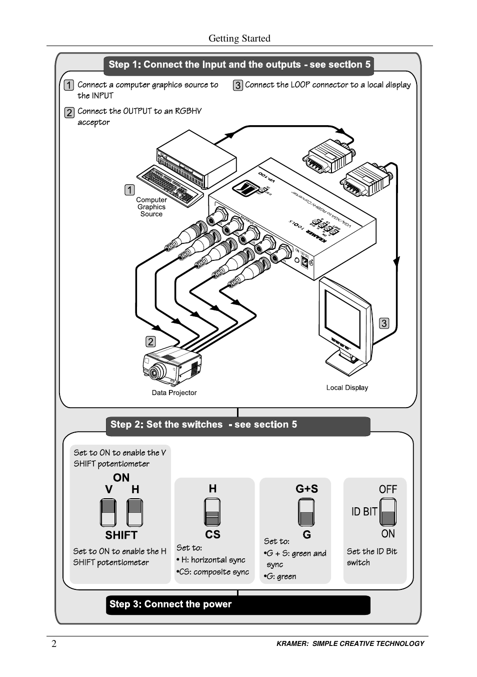 Kramer Electronics VP-100 User Manual | Page 4 / 11