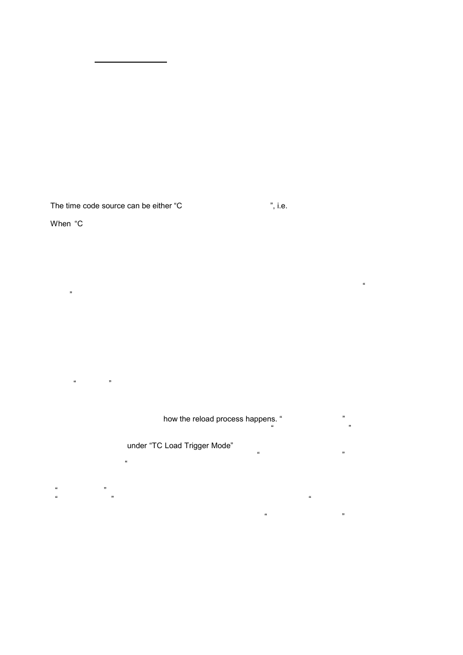 Time code settings | Kramer Electronics SP-14 User Manual | Page 20 / 34