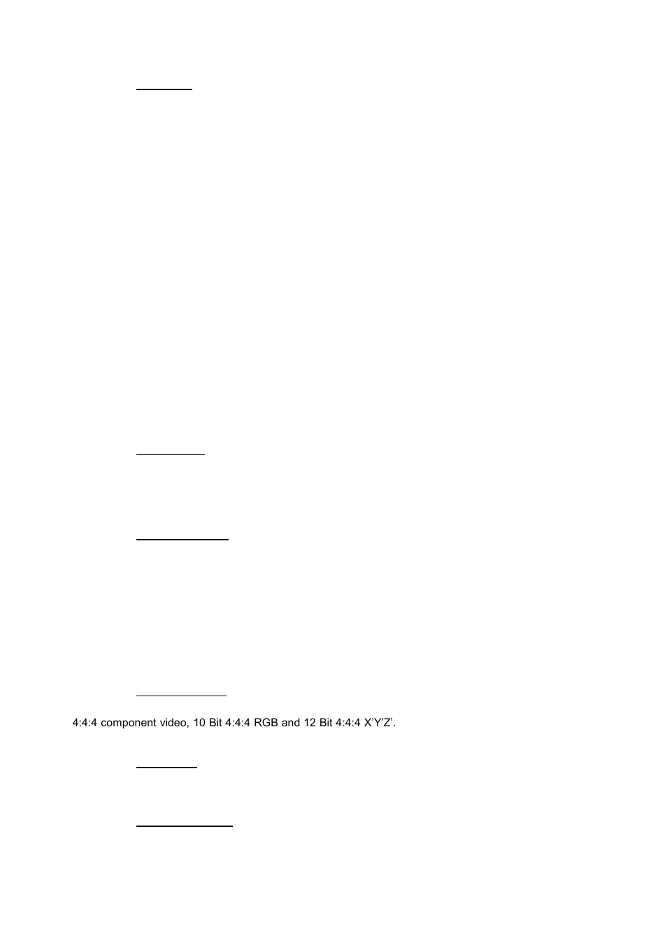 Arc mode, Arc custom, Processing mode | 3g-sdi data map, Blue check, Safe area markers | Kramer Electronics SP-14 User Manual | Page 26 / 34