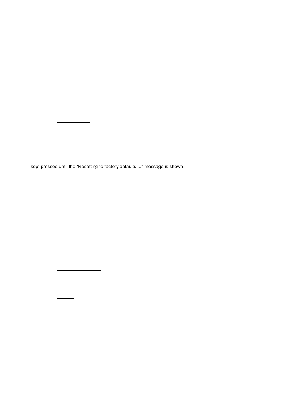 No sync color, Factory reset, Unit configuration | Networking(tcp/ip), Presets | Kramer Electronics SP-14 User Manual | Page 30 / 34