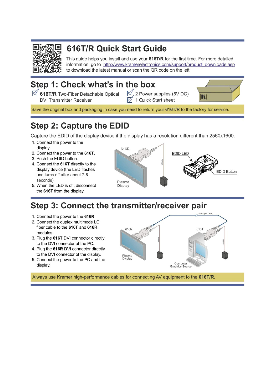 Kramer Electronics 616R/T User Manual | Page 2 / 14