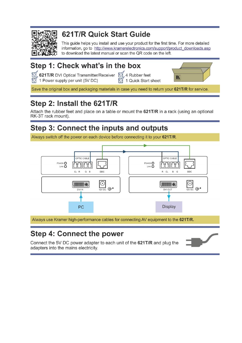 Kramer Electronics 621T User Manual | Page 2 / 17
