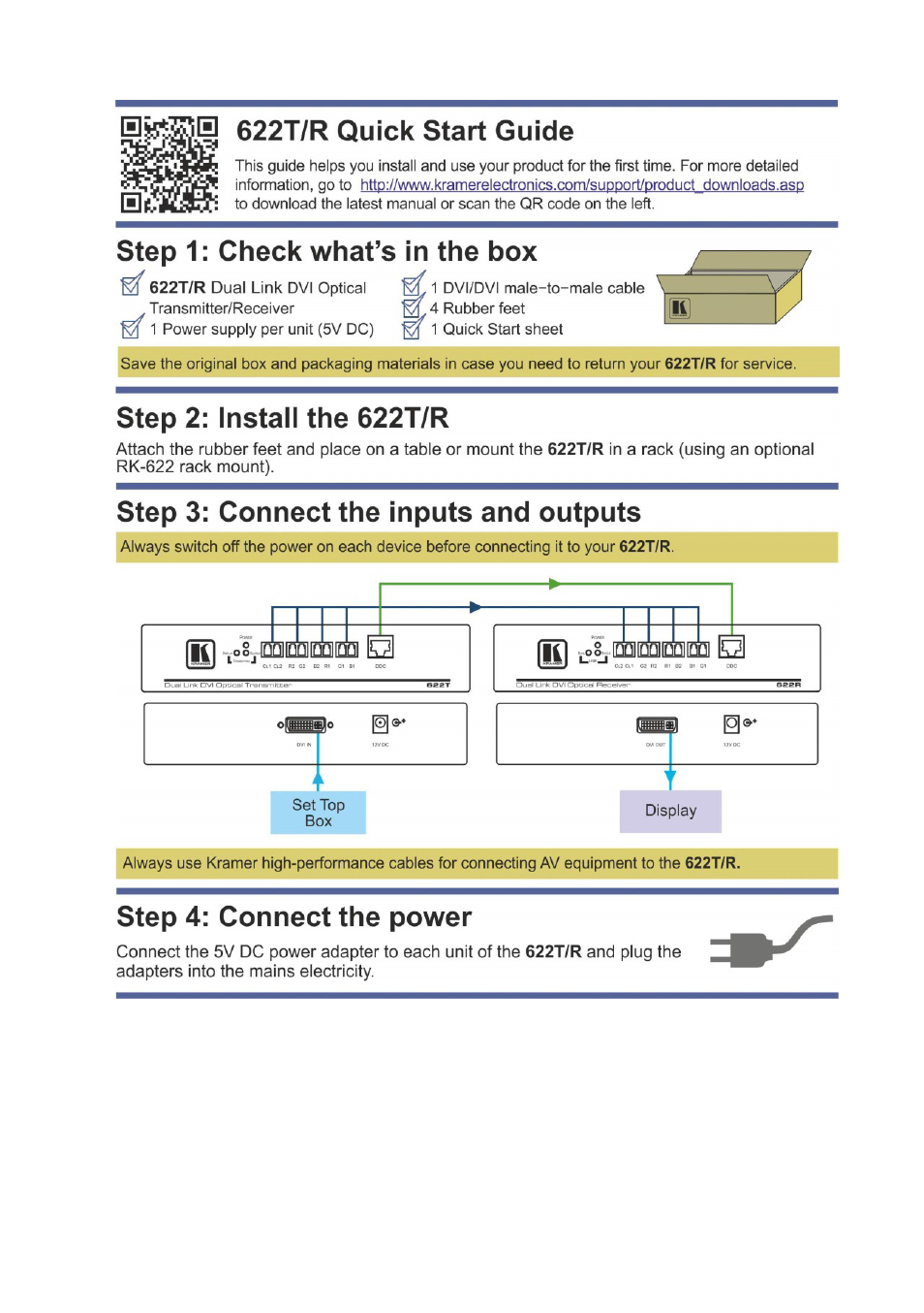 Kramer Electronics 622T User Manual | Page 2 / 17