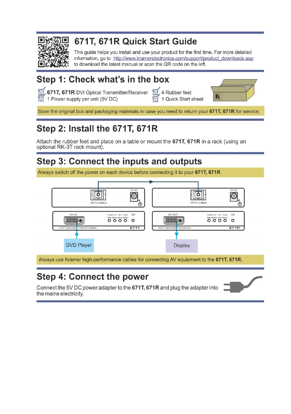 Kramer Electronics 671T User Manual | Page 2 / 14