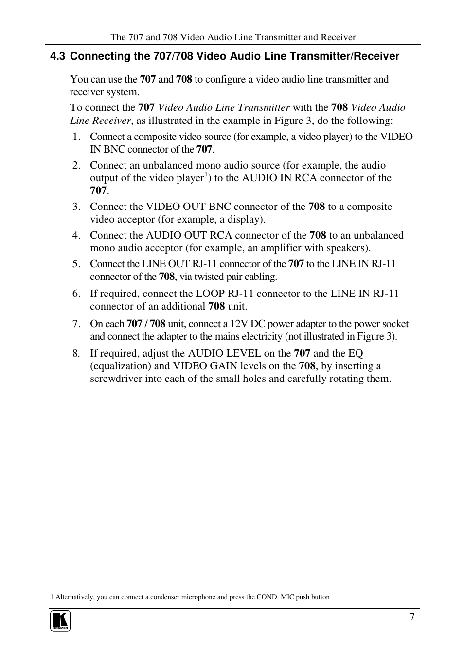 Kramer Electronics 711xl User Manual | Page 10 / 25