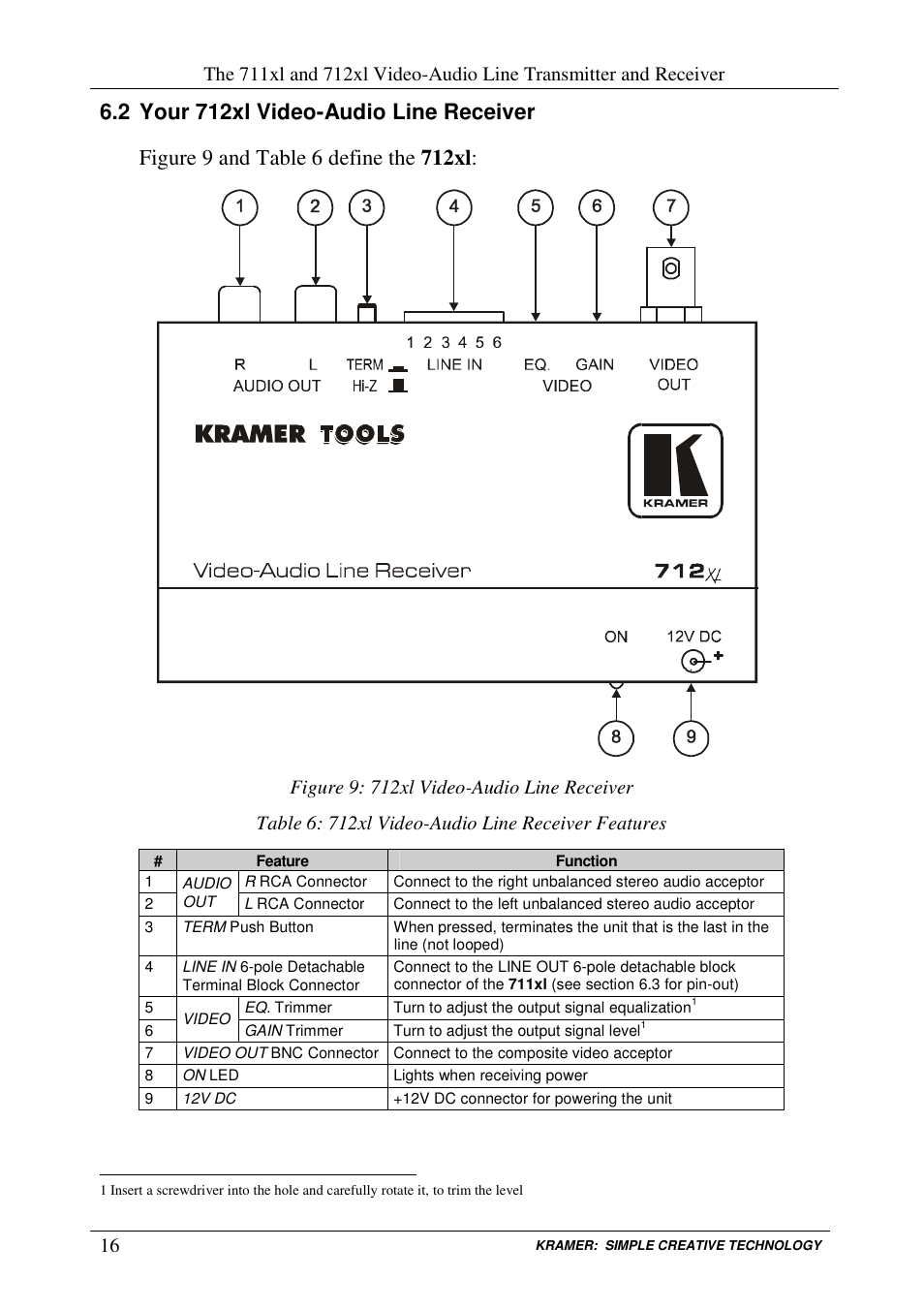 Kramer Electronics 711xl User Manual | Page 19 / 25