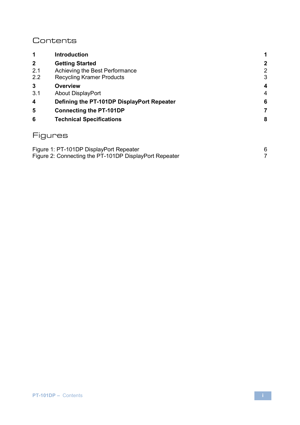 Kramer Electronics PT-101DP User Manual | Page 3 / 13