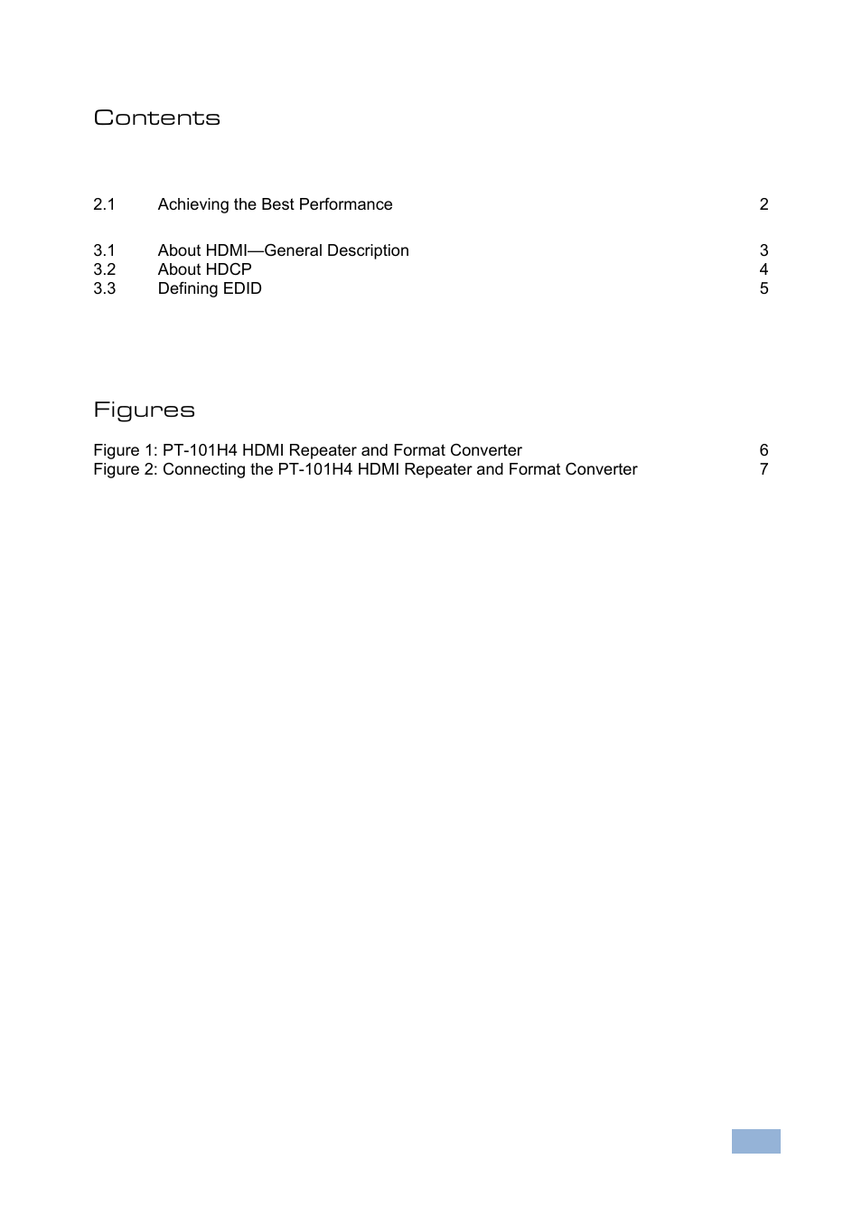 Kramer Electronics PT-101H4 User Manual | Page 3 / 13