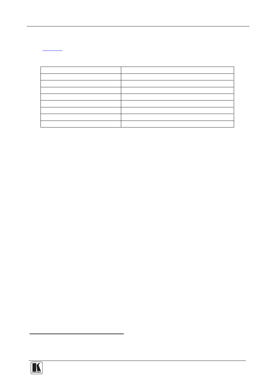 6 technical specifications, Technical specifications, Table 2: technical specifications of the pt-101hxl | Table 2 includes the technical specifications | Kramer Electronics PT-101Hxl User Manual | Page 9 / 11