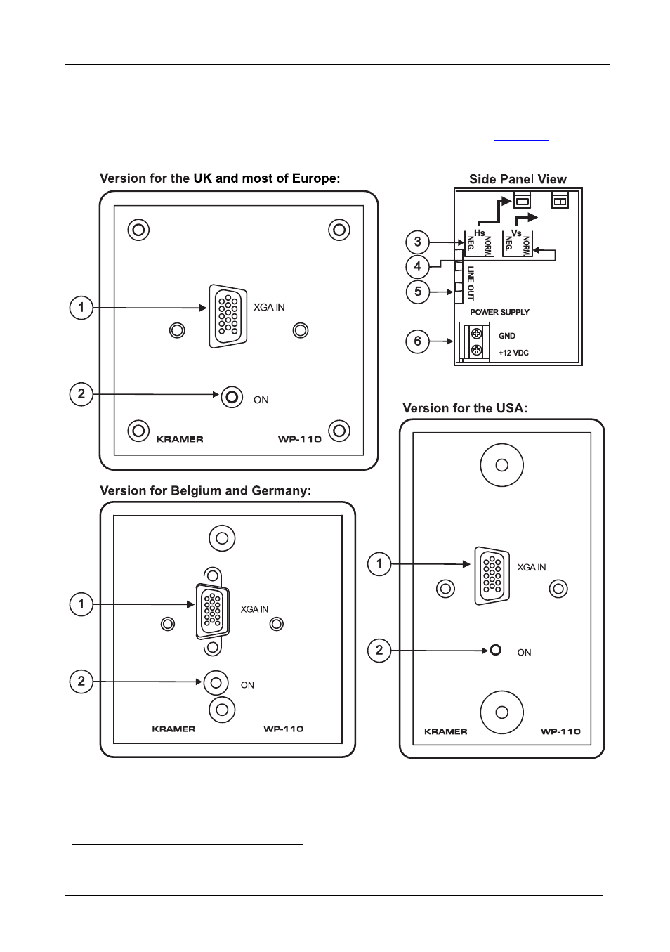 2 your wp-110 xga line transmitter, Your wp-110 xga line transmitter, Figure 2: wp-110 xga line transmitter | Kramer Electronics PT-110 User Manual | Page 8 / 16