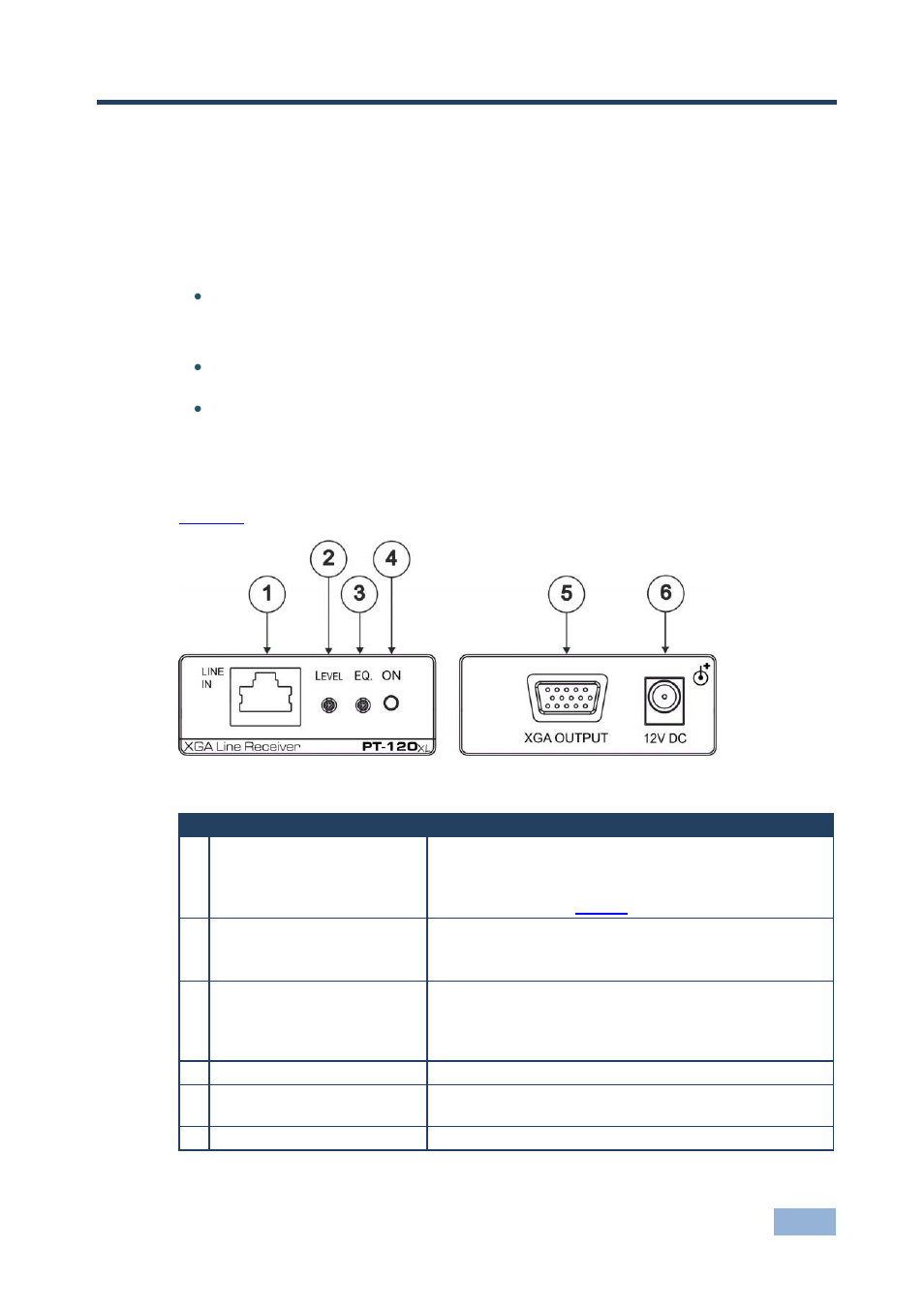 5 pt-120xl xga line receiver, 1 your pt-120xl xga line receiver, Pt-120xl xga line receiver | Your pt-120xl xga line receiver, Figure 5: pt-120xl xga line receiver, 5pt-120xl xga line receiver | Kramer Electronics WP-110 User Manual | Page 14 / 20