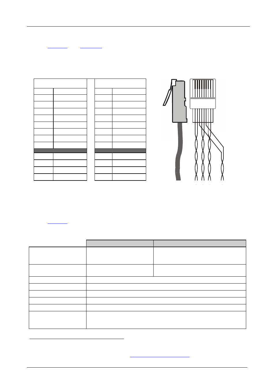 6 technical specifications, Technical specifications, Figure 4: cat 5 pinout | Table 3: cat 5 pinout, Table 4: technical specifications, 6technical specifications, Table 3: cat 5 pinout figure 4: cat 5 pinout | Kramer Electronics PT-571HDCP User Manual | Page 10 / 12