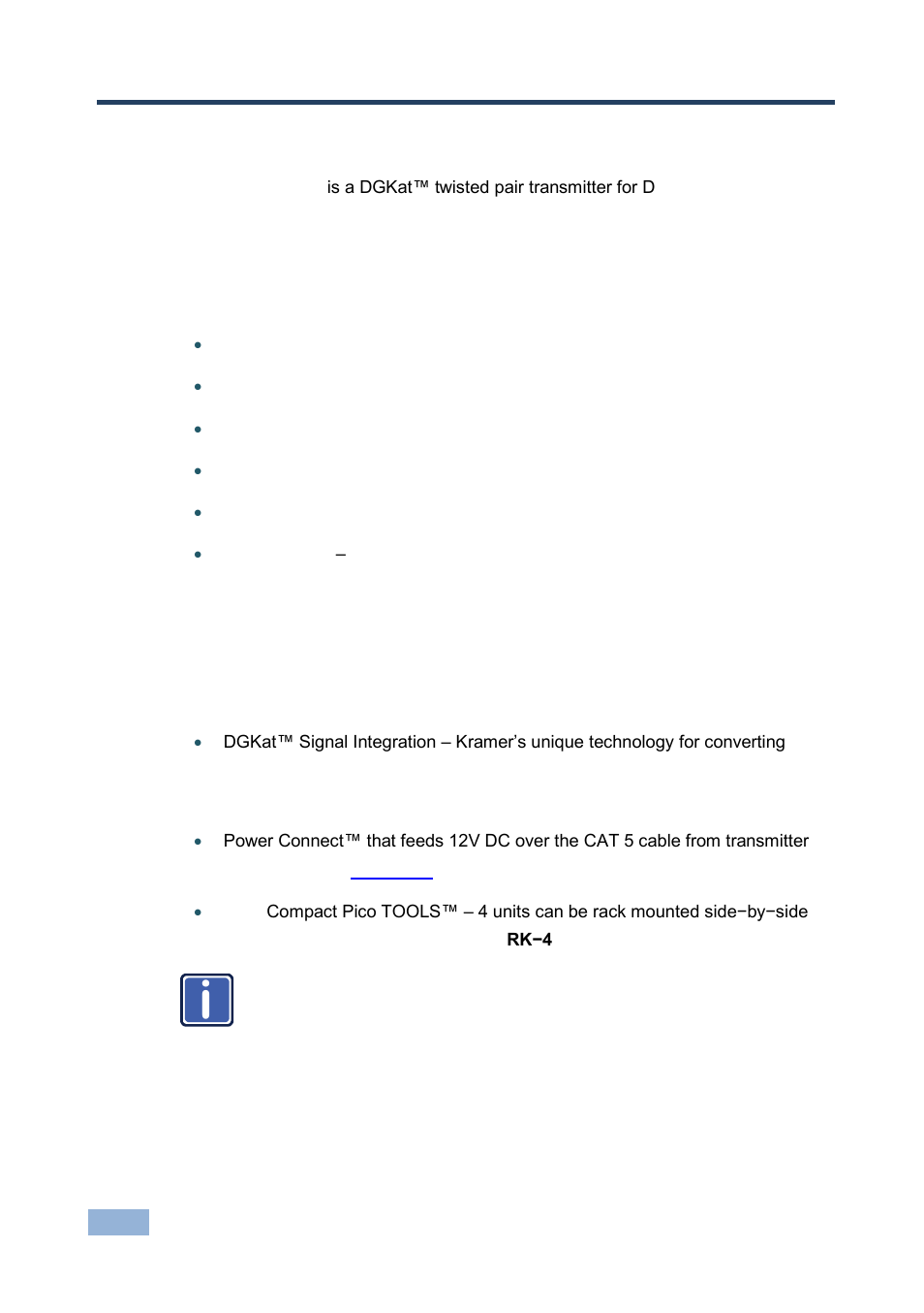 3 overview, Overview, 3overview | Kramer Electronics PT-572HDCP+ User Manual | Page 7 / 16