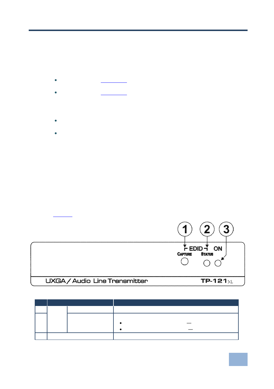 Defining the tp-121xl uxga/audio line transmitter | Kramer Electronics TP-122xl User Manual | Page 8 / 17