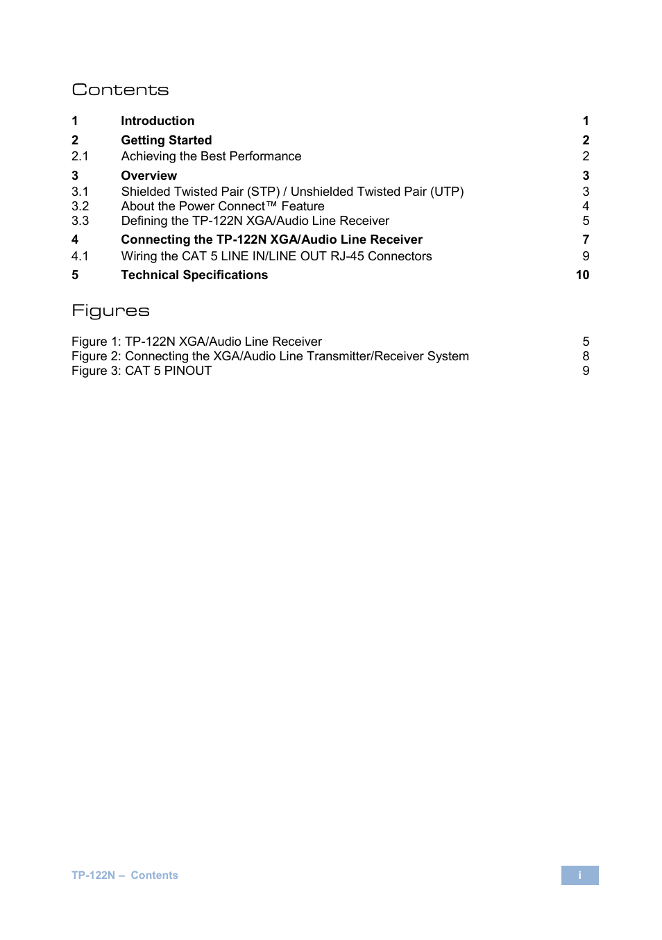 Kramer Electronics TP-122N User Manual | Page 3 / 15