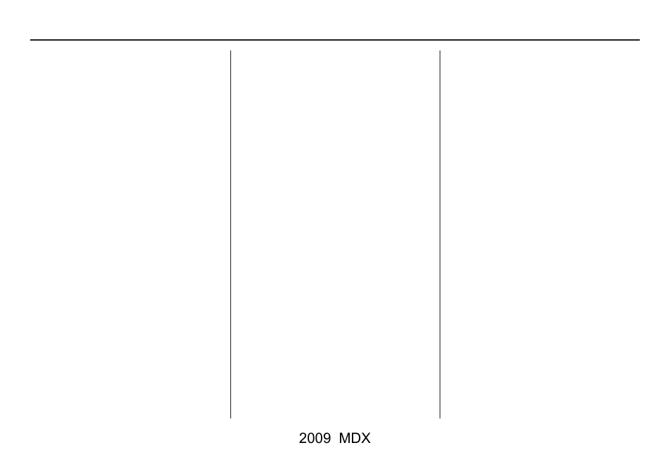 Acura 2009 MDX User Manual | 174 pages