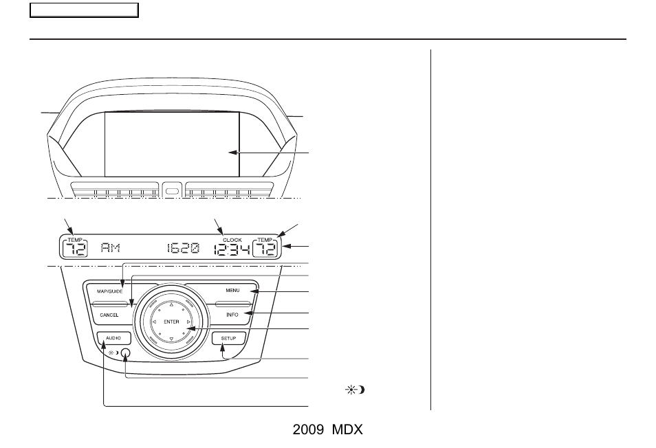 Getting started, 2009 mdx, System controls | Acura 2009 MDX User Manual | Page 10 / 174