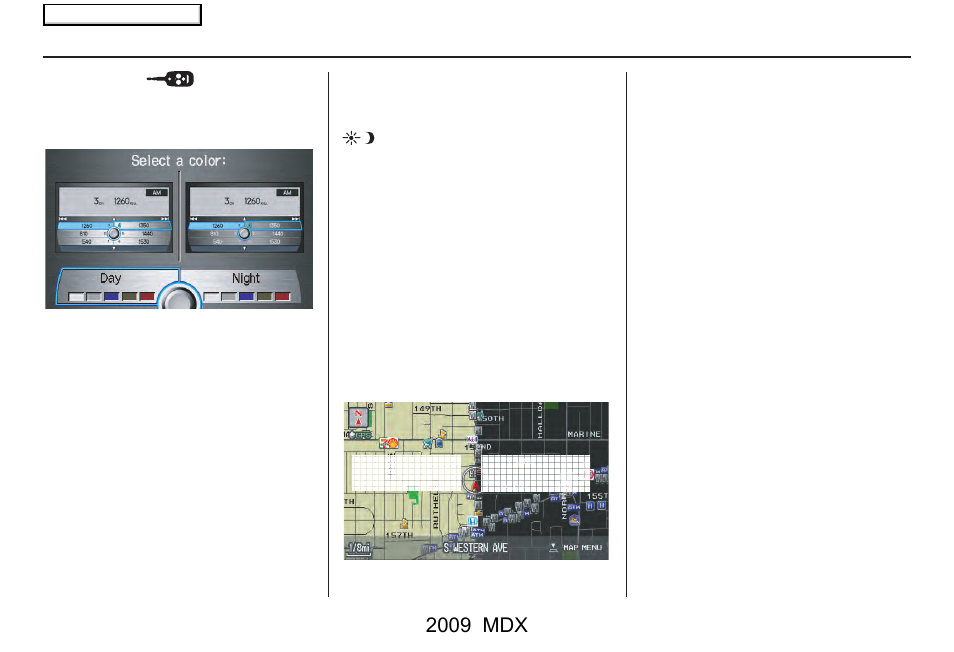 System setup, 2009 mdx | Acura 2009 MDX User Manual | Page 105 / 174