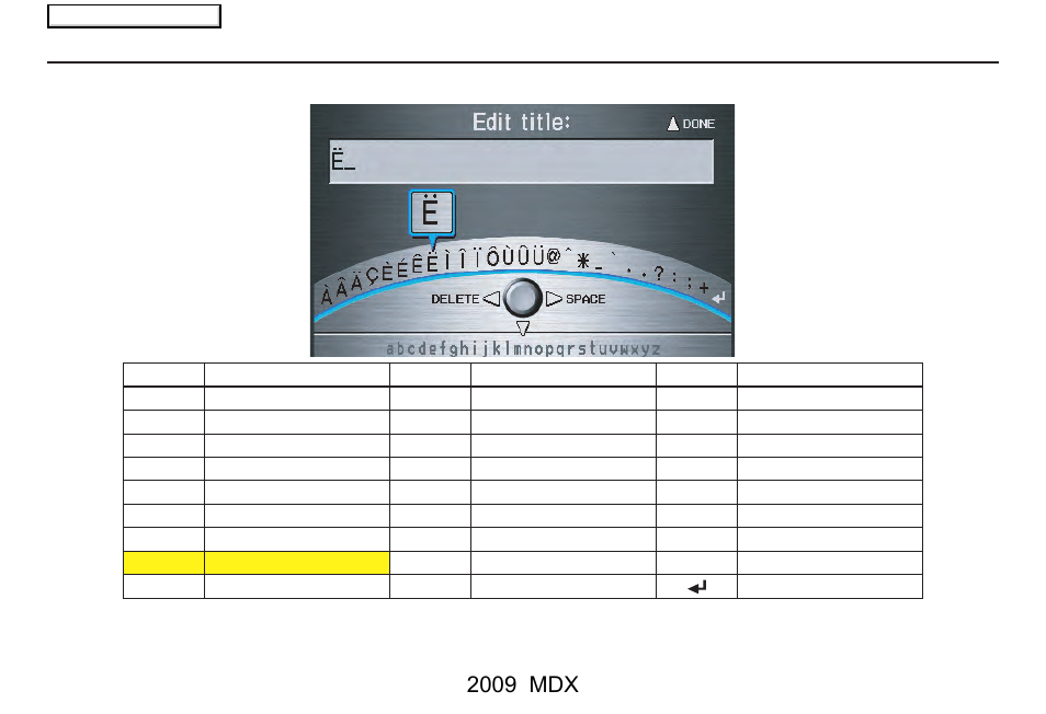 Voice command index, 2009 mdx | Acura 2009 MDX User Manual | Page 167 / 174