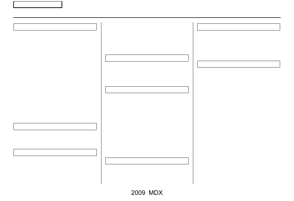 Index | Acura 2009 MDX User Manual | Page 170 / 174