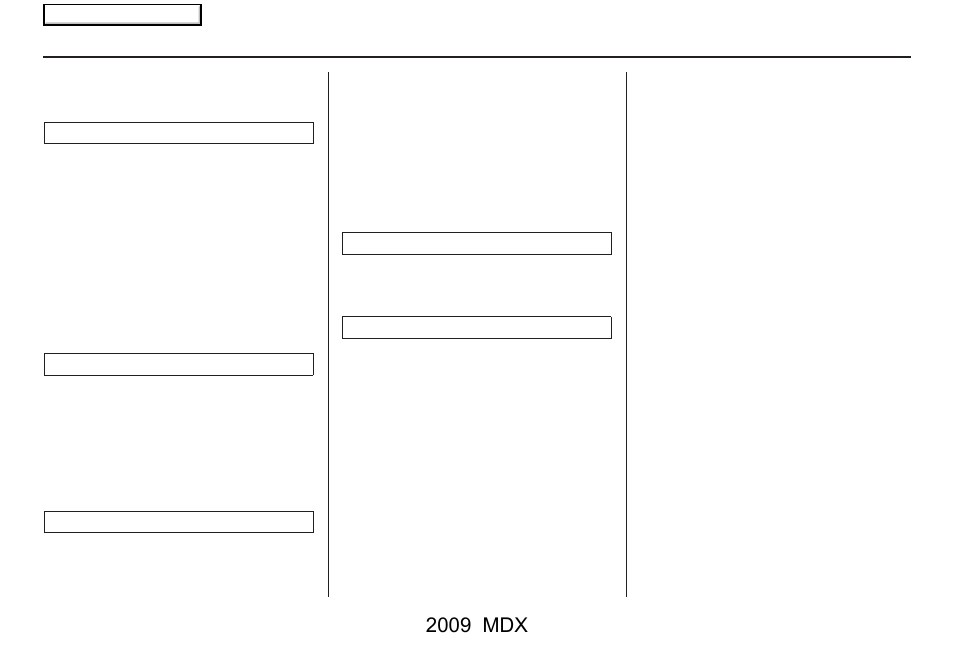 Index | Acura 2009 MDX User Manual | Page 172 / 174