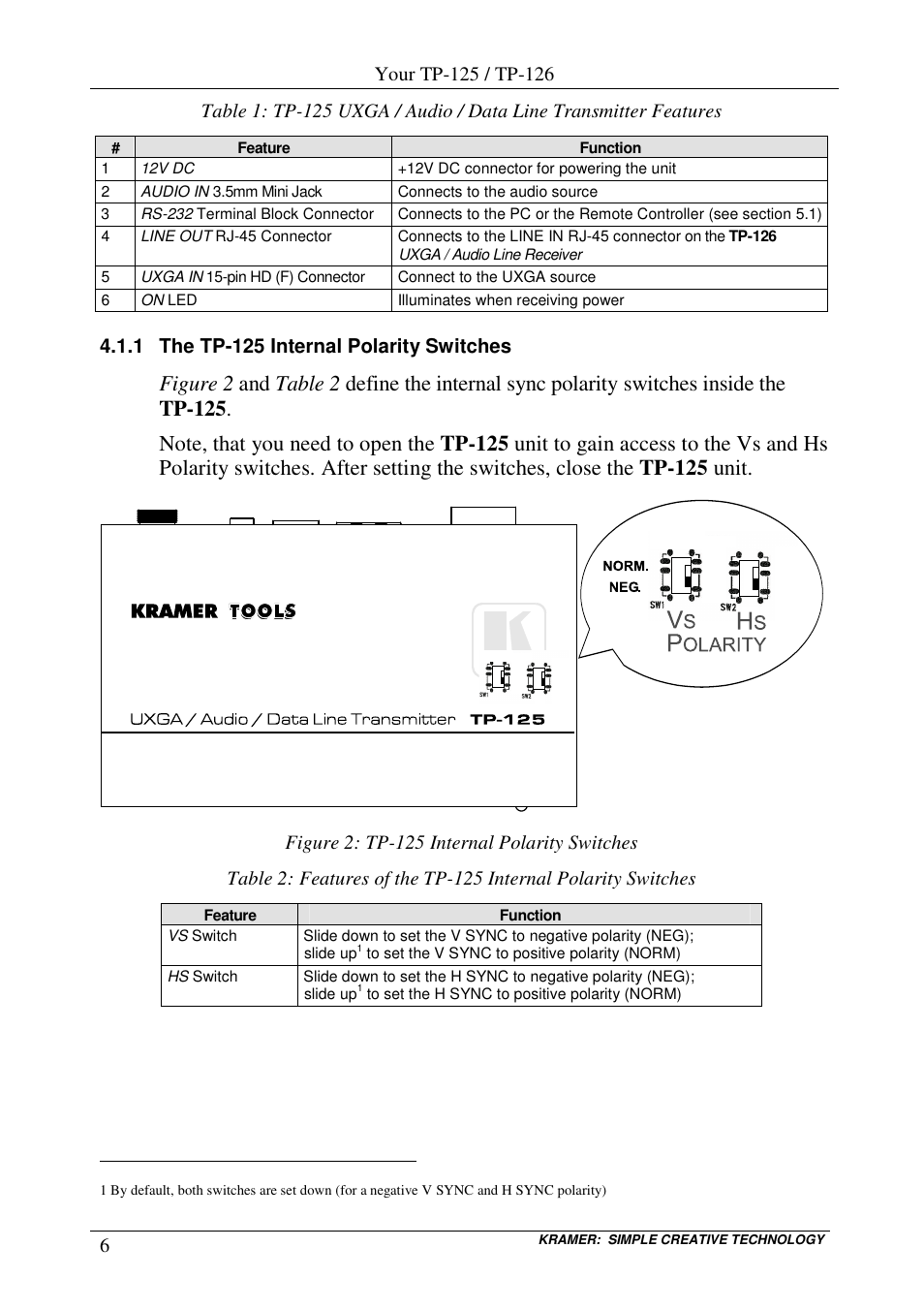 Kramer Electronics TP-126 User Manual | Page 8 / 16