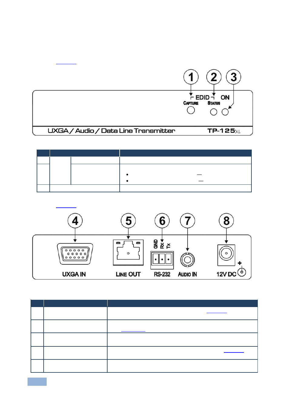 Section | Kramer Electronics TP-126xl User Manual | Page 9 / 17