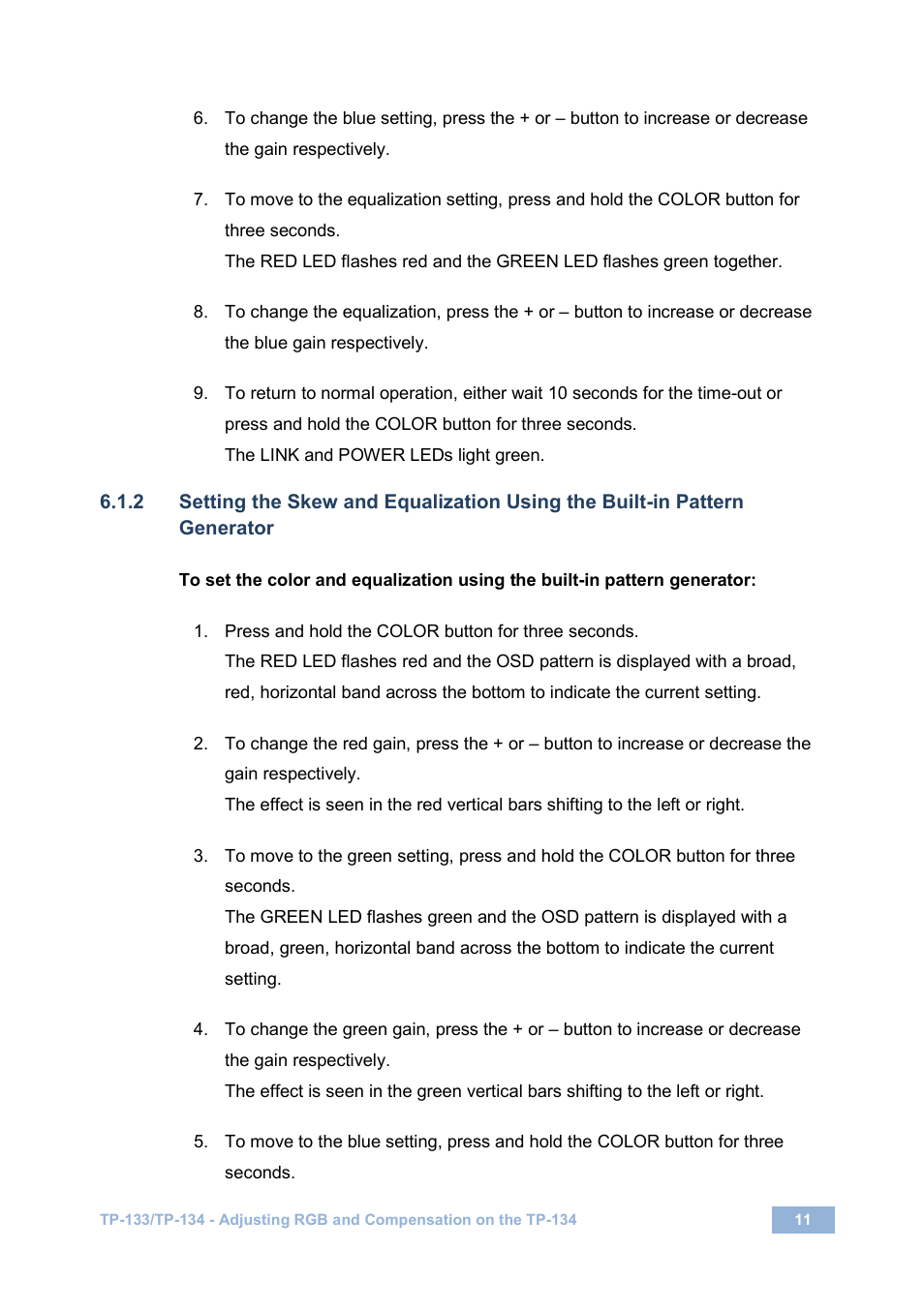 Kramer Electronics TP-134 User Manual | Page 14 / 18