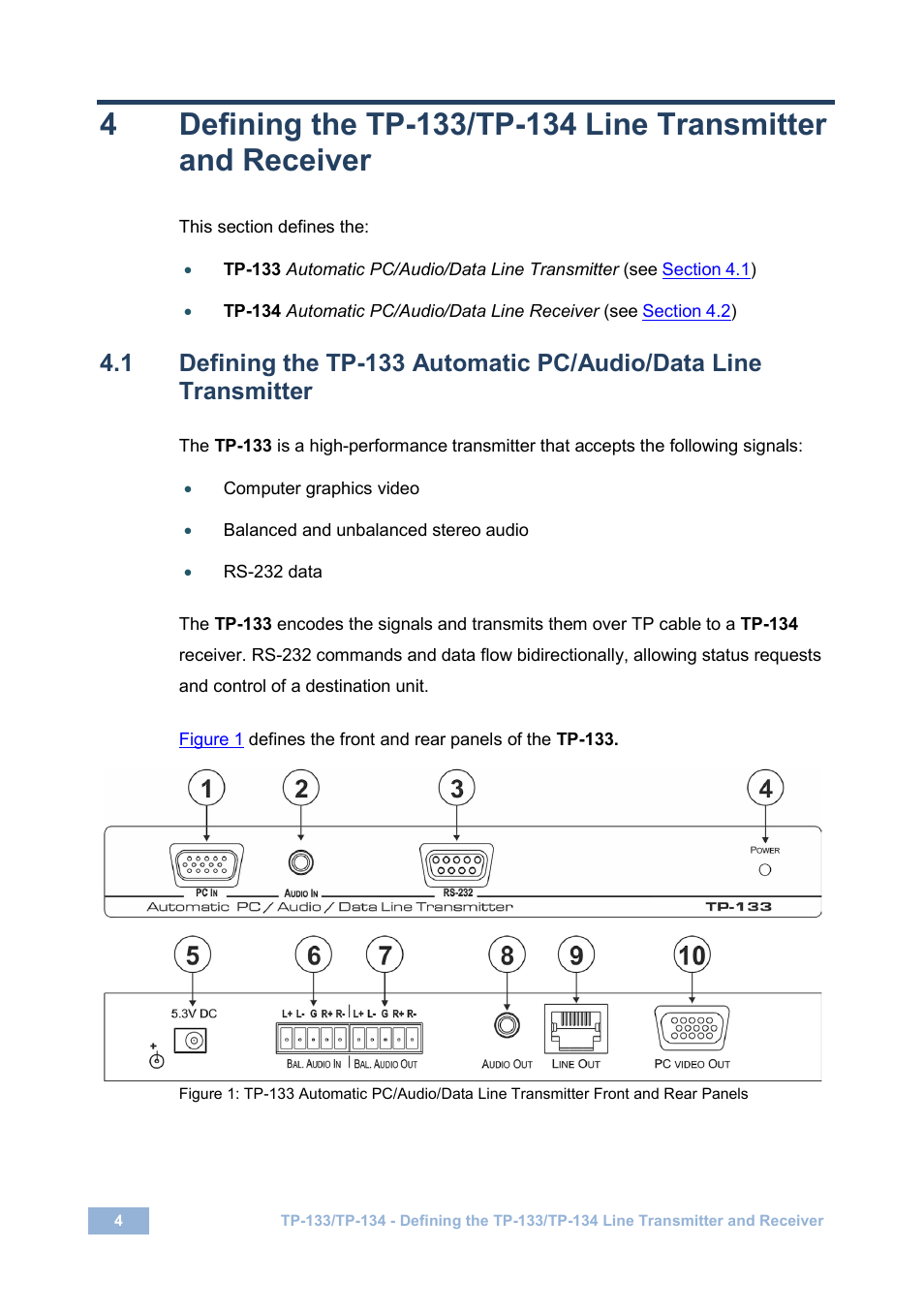 Kramer Electronics TP-134 User Manual | Page 7 / 18