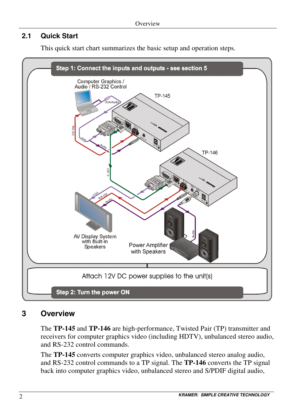 3overview | Kramer Electronics TP-146 User Manual | Page 4 / 15