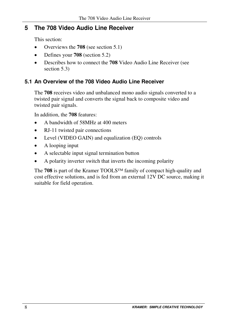 Kramer Electronics TP-1xl User Manual | Page 10 / 21