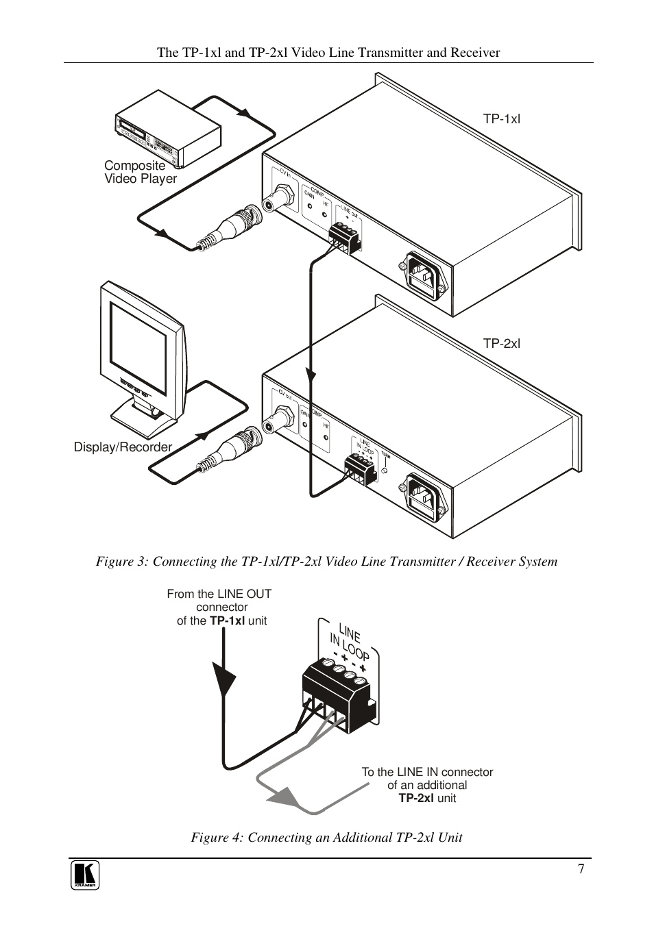 Kramer Electronics TP-1xl User Manual | Page 9 / 21