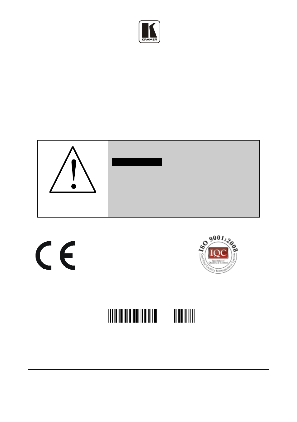 Kramer Electronics TP-300FW User Manual | Page 13 / 13