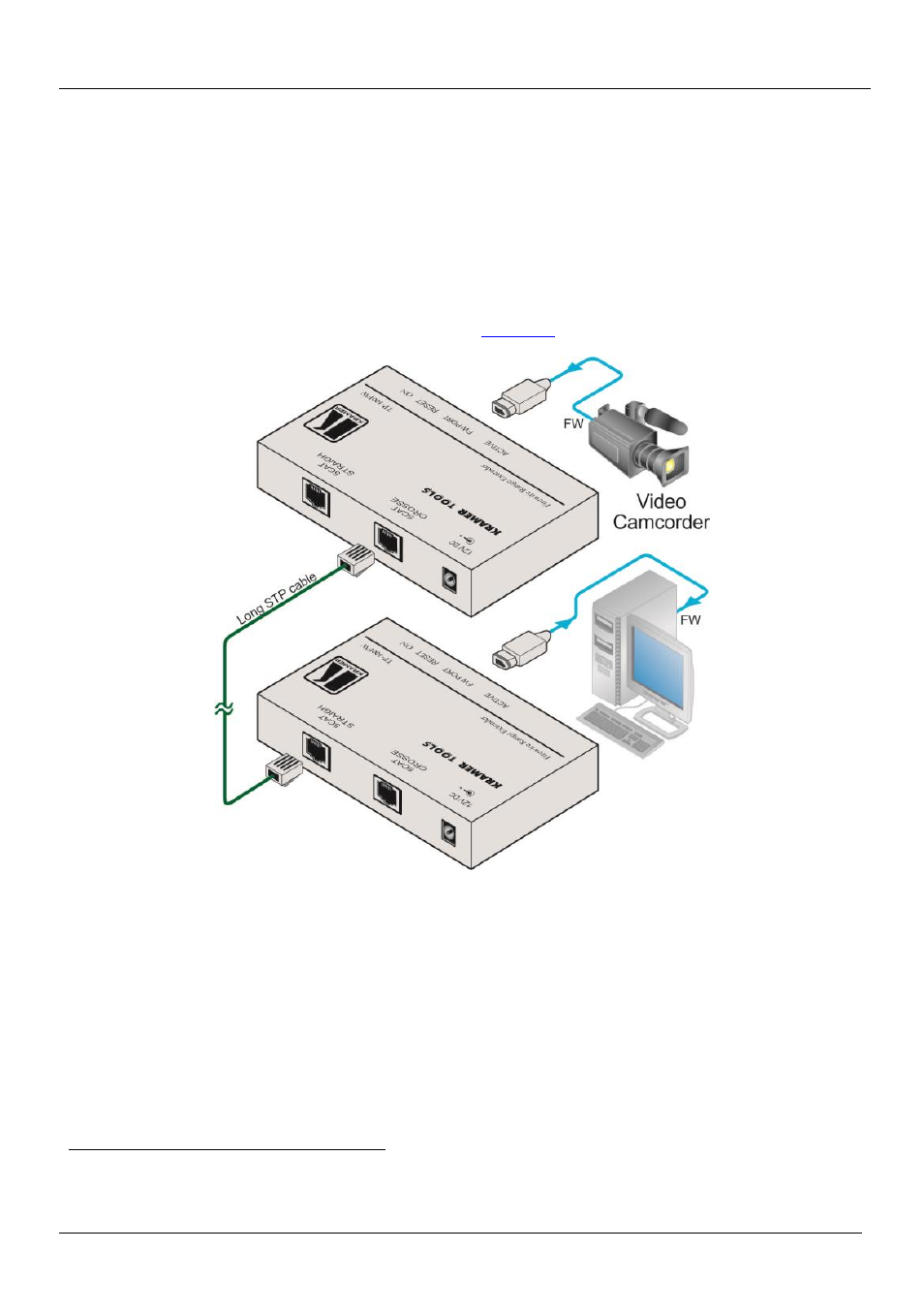 Using your tp-300fw firewire range extender, Figure 2, 5using your tp-300fw firewire range extender | Kramer Electronics TP-300FW User Manual | Page 8 / 13
