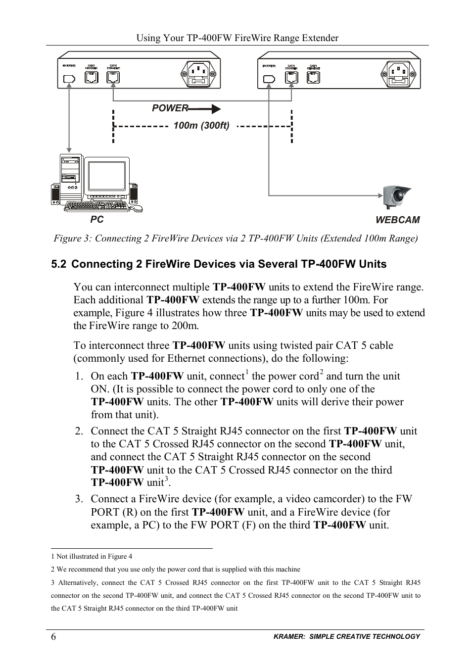 S figure 3, Not illustrated in figure 3 | Kramer Electronics TP-400FW User Manual | Page 8 / 12