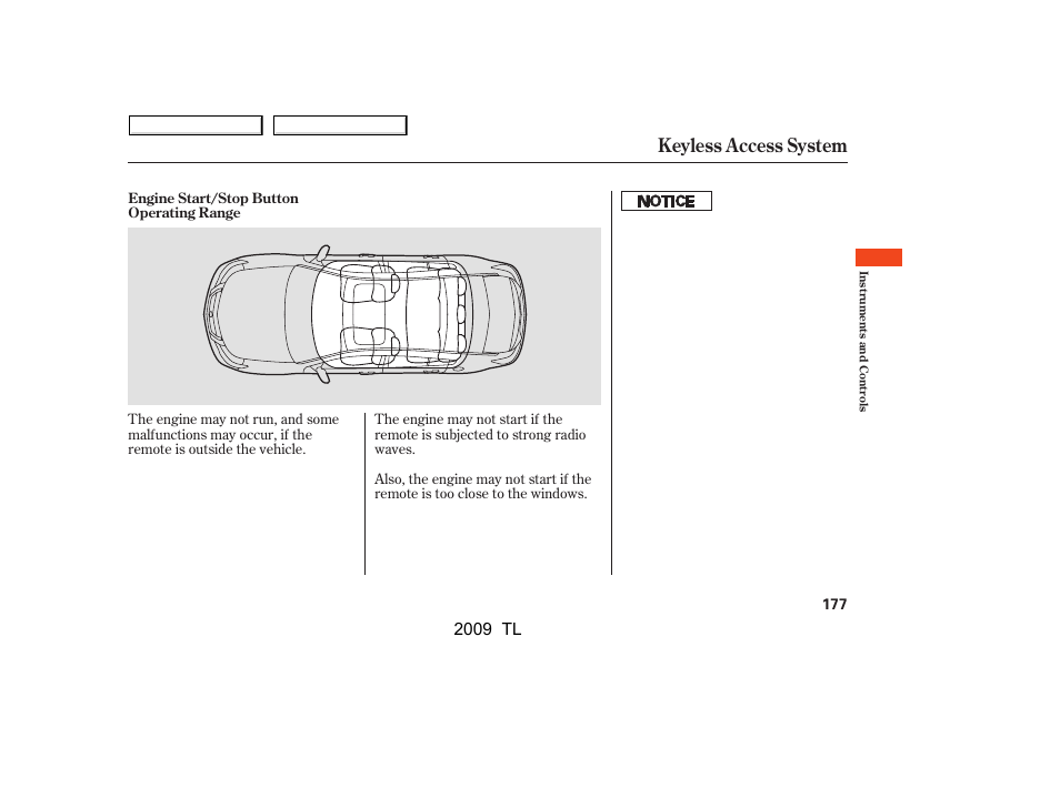 Keyless access system, 2009 tl | Acura 2009 TL User Manual | Page 180 / 648