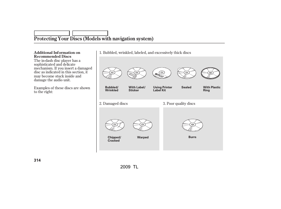2009 tl | Acura 2009 TL User Manual | Page 317 / 648